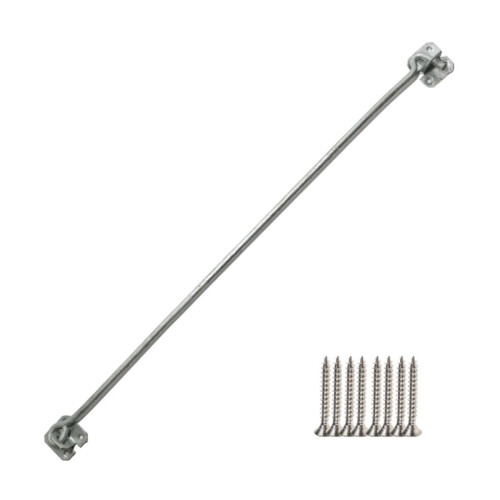 24" Steel Wire Cabin Hook Catch Zinc