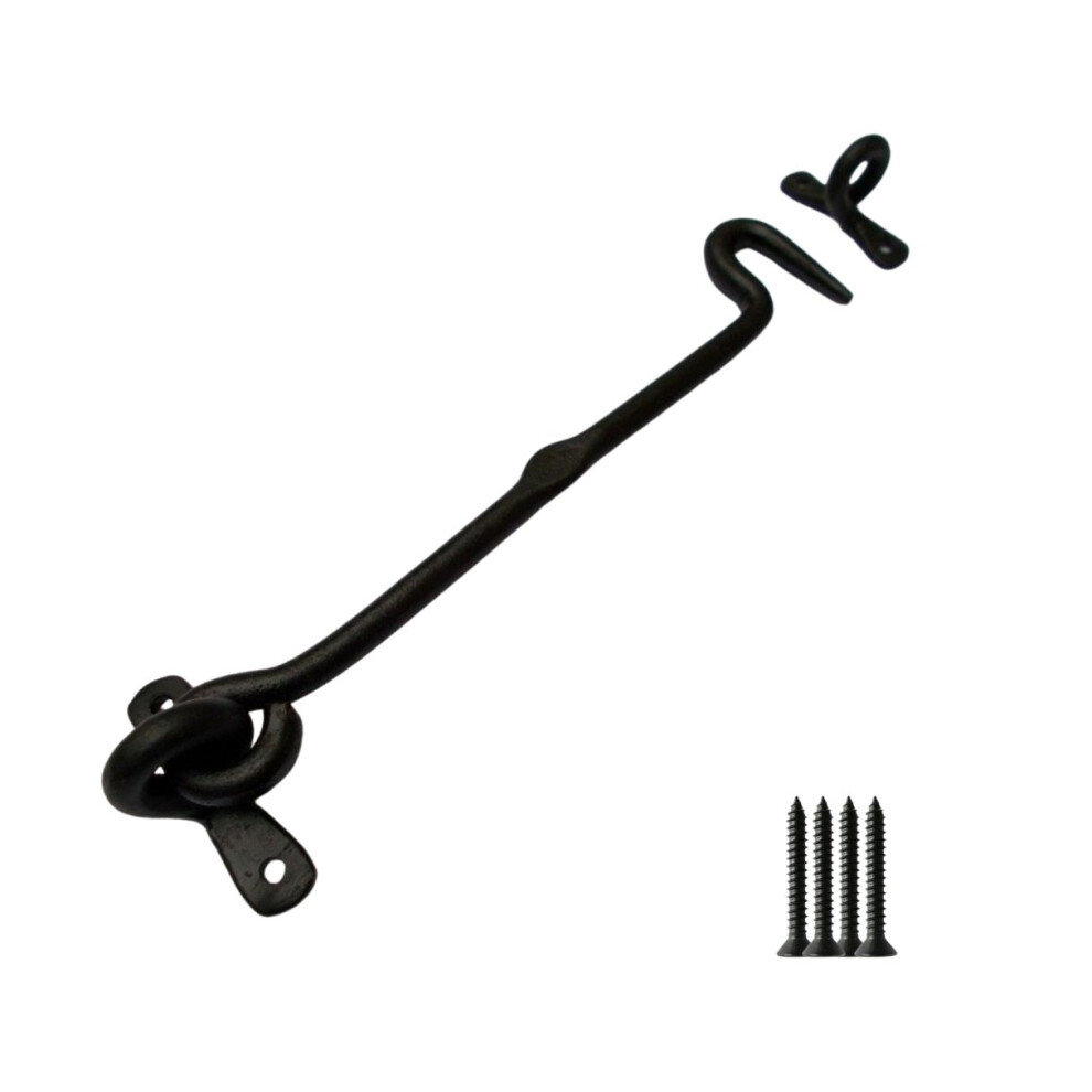 6" Hand Forged Blacksmith Cabin Hook By Ironmongery World 5057067592653