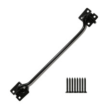 10" Steel Wire Cabin Hook Catch Black