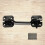 4" Steel Wire Cabin Hook Catch Black 1