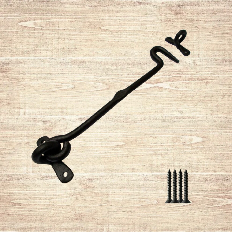 4" Hand Forged Blacksmith Cabin Hook By Ironmongery World 5057067592646