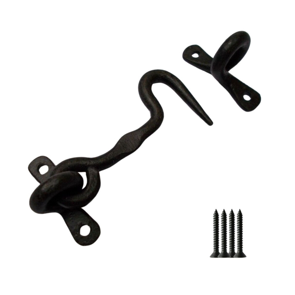 3" Hand Forged Blacksmith Cabin Hook By Ironmongery World 5057067592615