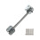 6" Steel Wire Cabin Hook catch Zinc 1