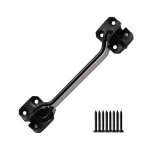 6" Steel Wire Cabin Hook Catch Black by Ironmongery World