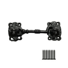 4" Decorative Cabin Hook Black Antique by Ironmongery World