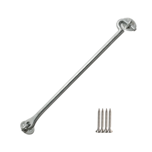 16" Plain Cast Iron Cabin Hook Galvanised by Ironmongery World