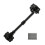 10" Decorative Cabin Hook Black Antique 1