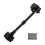 12" Decorative Cabin Hook Black Antique 1