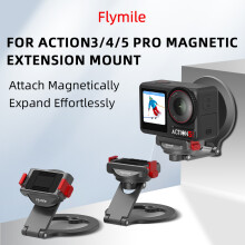 Magnetic Camera Extension Mount Vlog Shooting for  DJI Osmo 360/Action 3/4/5 Pro