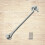 12" Plain Cast Iron Cabin Hook Galvanised by Ironmongery World 1