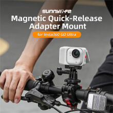 Magnetic Quick Release Adapter Mount Foldable Base Dual-Claws 1/4" Hole Accessories for Insta360 GO Ultra