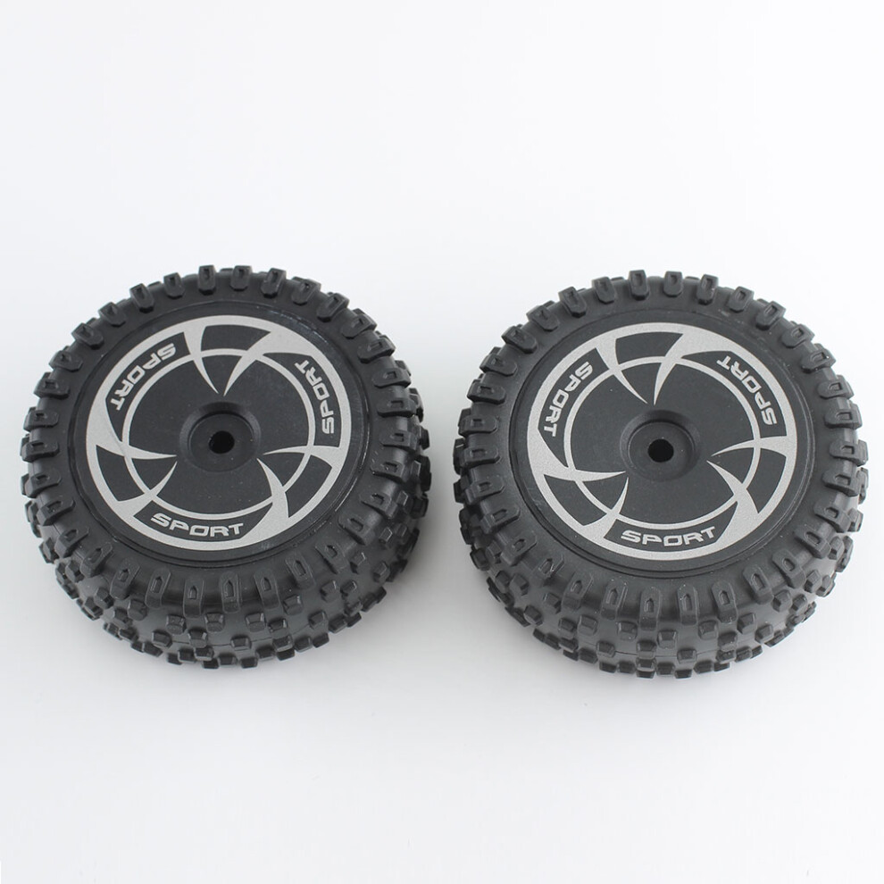 (Front Tires) 2Pcs Front/Rear Tires Wheels Model Rc Car Accessories For Wltoys 144016 Rc Car 320997498469