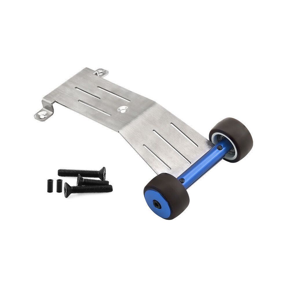 (Blue) Rc Car Upgraded Parts Wheelie Bar Wheel For Traxxas Mini Slash 4X4 #108164-1 Blue 320997475149