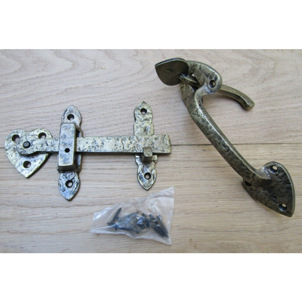 Suffolk Latch 7" Arrow Head Antique Brass By Ironmongery World 5057067960056