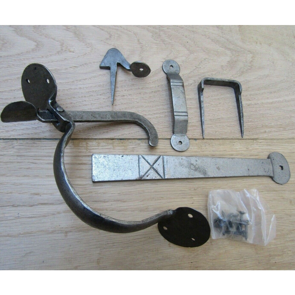 Suffolk Latch Penny End Hand Forged Antique Iron By Ironmongery World 5057067434137