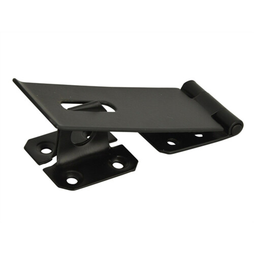 Hasp And Staple 4.5" Black Steel