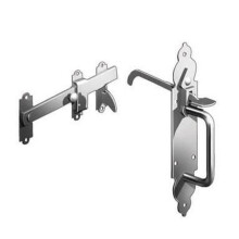 Gothic Steel Suffolk Latch Galvanised by Ironmongery World