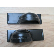 Shrouded Padlock Protector Hasp and Staple Right Hand