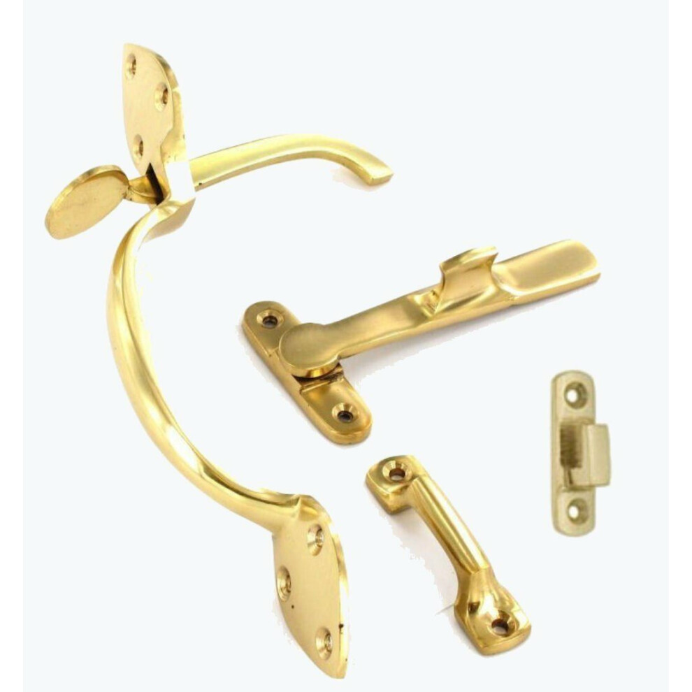 Suffolk Latch Victorian Polished Brass By Ironmongery World 5057067960063