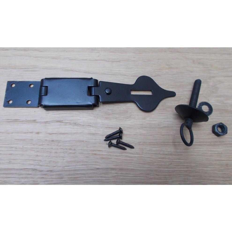 Swivel Hasp Black By Ironmongery World 5057067960155