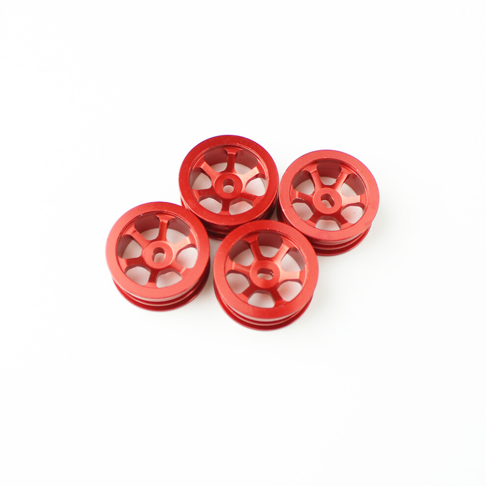 (Red) 4Pcs Rc Car Parts Metal Hubs Upgrade Accessories For Wltoys K989 284131 Red 320997494201