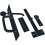 Traditional Steel Suffolk Latch Black 1