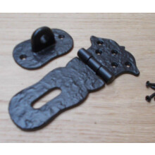 Hasp And Staple Black Cast Iron