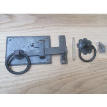 Hand-forged cottage door latch Antique Iron Right Handed by Ironmongery World