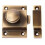 Round Knob Cupboard catch Antique Burnished Brass 1