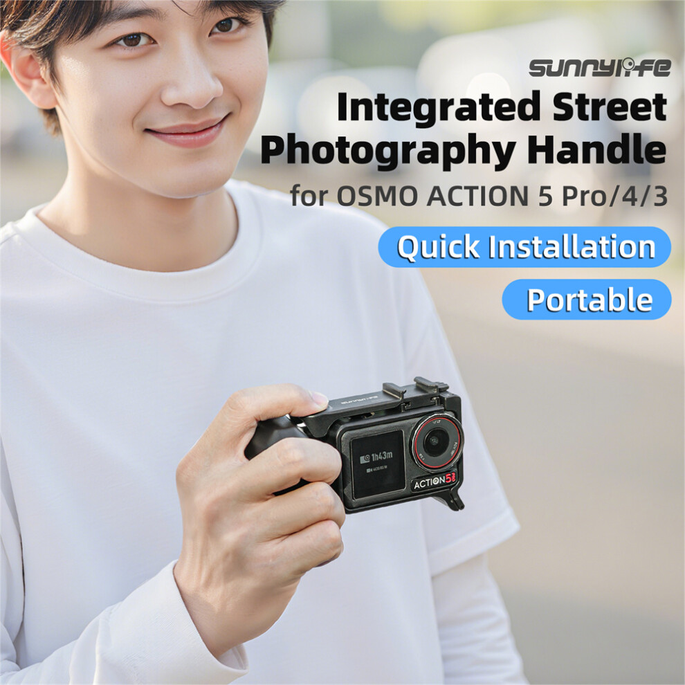Camera Street Photography Quick Release Shutter Grip For Dji Action 5 Pro/4/3 115295189474