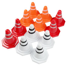 Cones Traffic Mini Construction Road Playset Street Roadblocks Fence Sign
