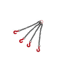 (Four Hook) RC Car Lifting Chain Double Hook / Four Hook Crane Iron Chain Decorative Parts