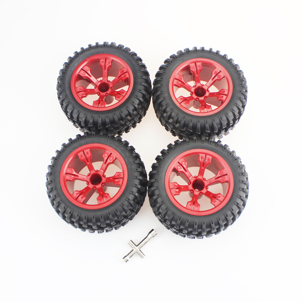 (Red) For Wltoys 12428 144001 Rc Car Tuning Accessories Rc Tyre Hubs Upgrade Parts Red 320997494515