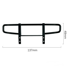 (Black) Front Bumper Metal Modified Compatible For Unimog P06 Model Remote Control Car