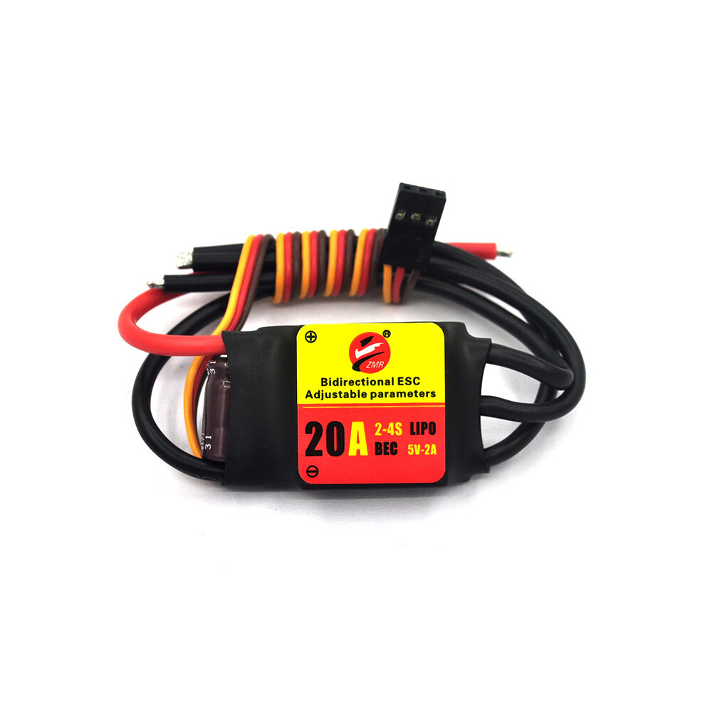 (20A) Bidirectional Adjustable 12A 20A 30A 40A 60A 80A 100A Brushless Esc Ubec Output For Aircraft Ship Underwater Propeller 320997492047
