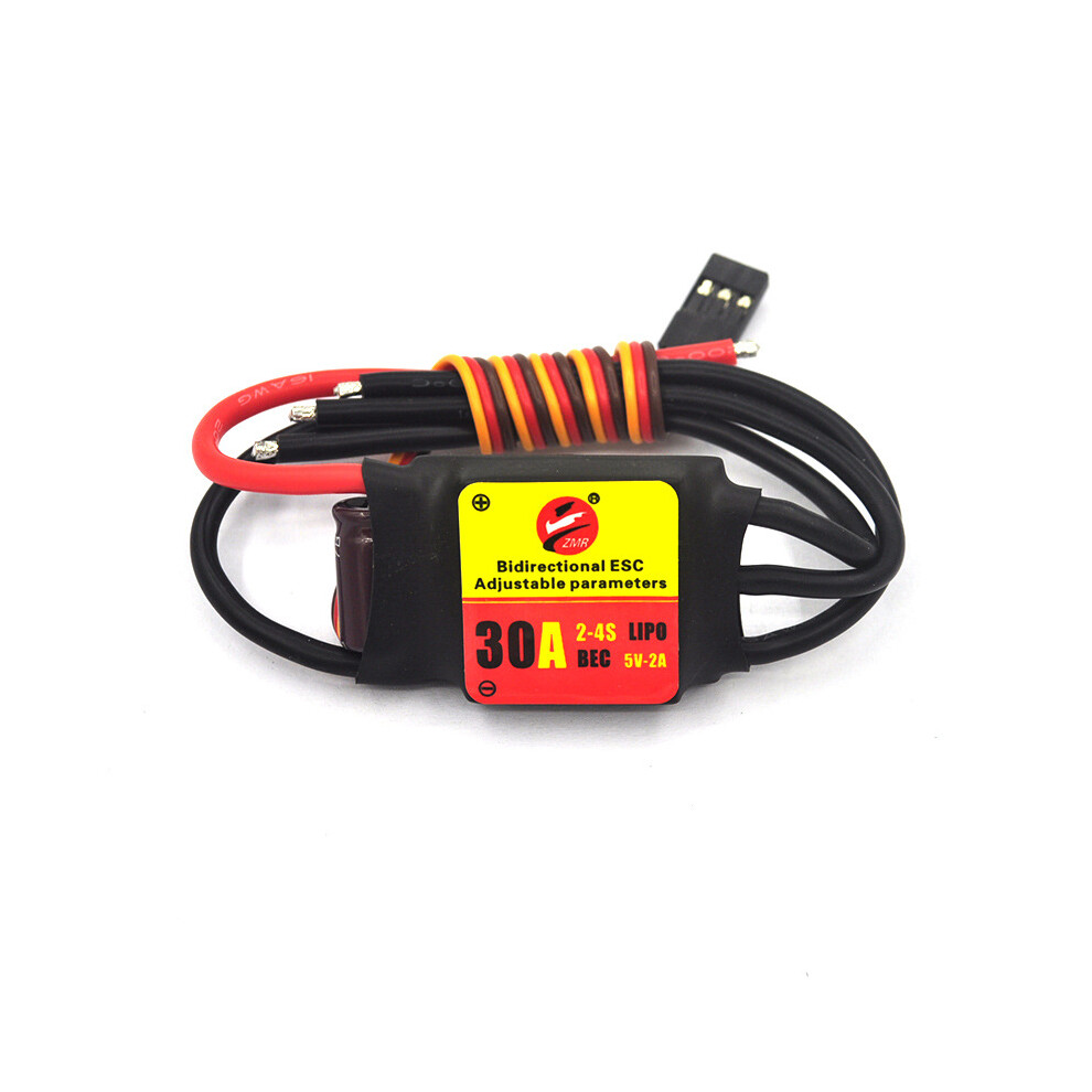 (30A) Bidirectional Adjustable Brushless Esc For Aircraft Ship Underwater Propeller 123643883127