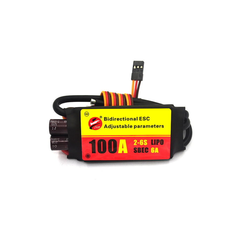(100A) Bidirectional Adjustable 12A 20A 30A 40A 60A 80A 100A Brushless Esc Ubec Output For Aircraft Ship Underwater Propeller 320997492092