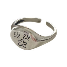 Elegante bloemvorm geometrische opening vinger sieraden delicate