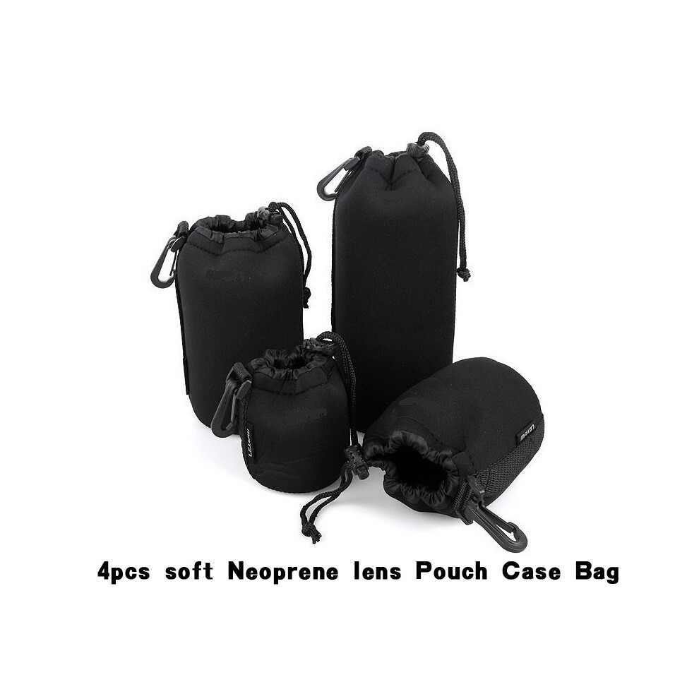 4Pcs Dslr Lens Pouch Lens Barrel Pouch Neoprene Lens Pouch Flexible Lens Covers 320997493310
