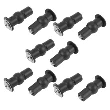 5X Toilet TOP FIX Sede di Cerniera Hole Fissaggi Bene Dado Gomma Posteriore Al Muro Coppia