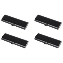 4X Schlank Matt Hart Metall Brillen Etui Lese Brille Brillen Etui Schutz Hülle Schwarz