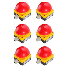6X Foot/Hand  IP65 EFAK Mushroom  Emergency Stop Push Button  Self-Locking Self-Resetting Anti-Sho A