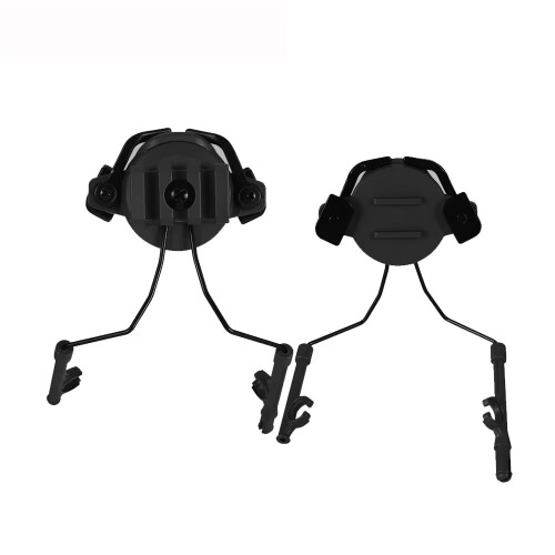 (Black) 1 Pair Tactical Helmet Accessories Helmets Rail Adapter Adjustable Rail Bracket 2
