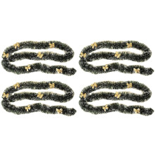 4Stck 2M Heiligabend Dekoration Bar Tops Band Girlande Weihnachts Baum Küche Ornamente Party Dekoration Prop-Golden