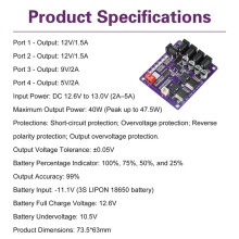 New CA-403S 40W Router UPS Borad 12.6V to 13.0V Step- Down Board Buck Converter Power Supply