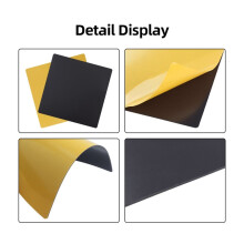 257mmx257mm Magnetic Sticker 1.5mm Black Frosted Surface Coarse Sand Design 3D Printer Parts for 3D Printer Steel Sheet