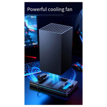 For Series X/S Cooling Fan Console Charging Dock Fast Charging RGB Multi-Function Storage Charger
