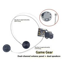 A99E-for GG Game Console Game Gear Compatible Dual-Channel Volume Headphone Board Volume Panel with Wire Speaker