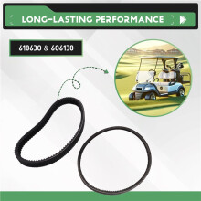 618630 & 606138 Cart Clutch Drive Belt & Generator Belt for EZGO TXT RXV 2010 with Engine