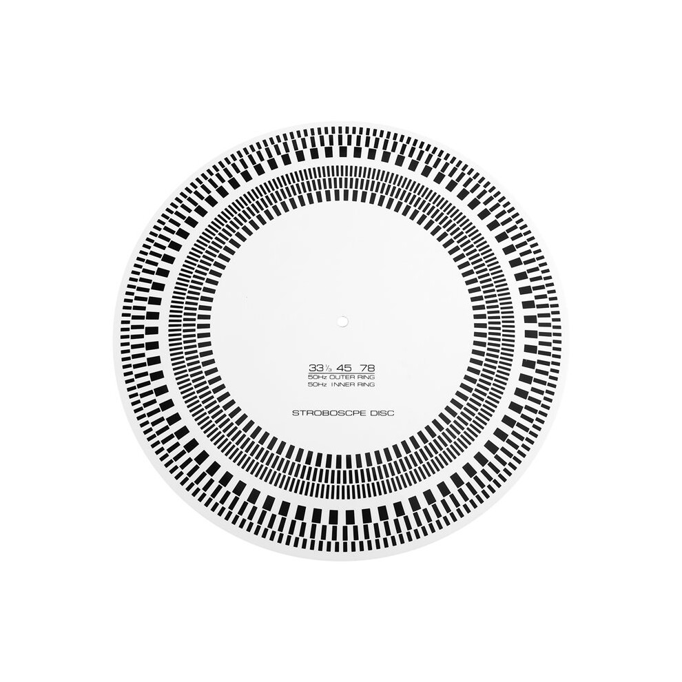 30Cm Turntable Strobe Disc Stroboscope Mat Rotational Speed Detection Turntables Calibration Disc For Record Player White 4711894414472